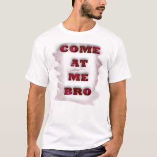 Camiseta Básica Masculina Com Citação/Vem pra cima