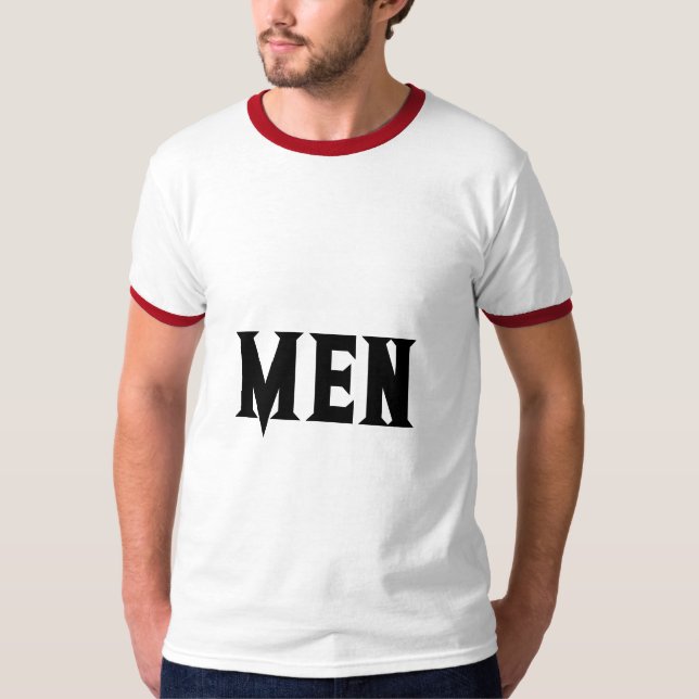 Camiseta Básica Masculina com Texto Personalizado  (Frente)