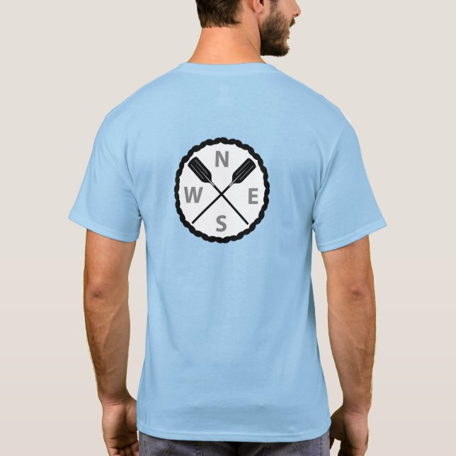 Camiseta Básica Masculina - Design Paddle On Explo (Verso)