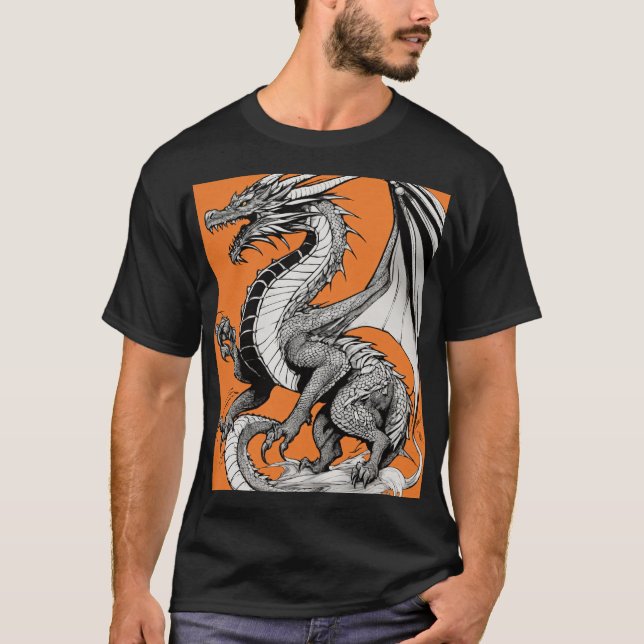 Camiseta básica masculina em trandy (Frente)