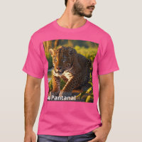 Camiseta Básica Masculina Escura Onça Pintada
