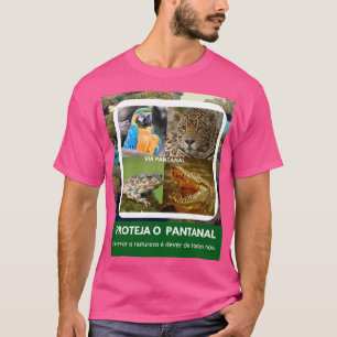Camiseta Básica Masculina Escura Pantanal