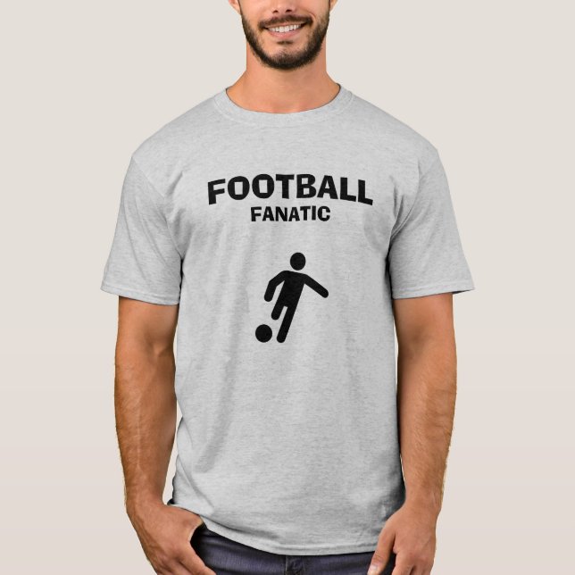 Camiseta Básica Masculina | Fã de Futebol (Frente)