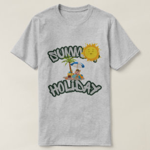 Camiseta Básica Masculina Férias de Verão