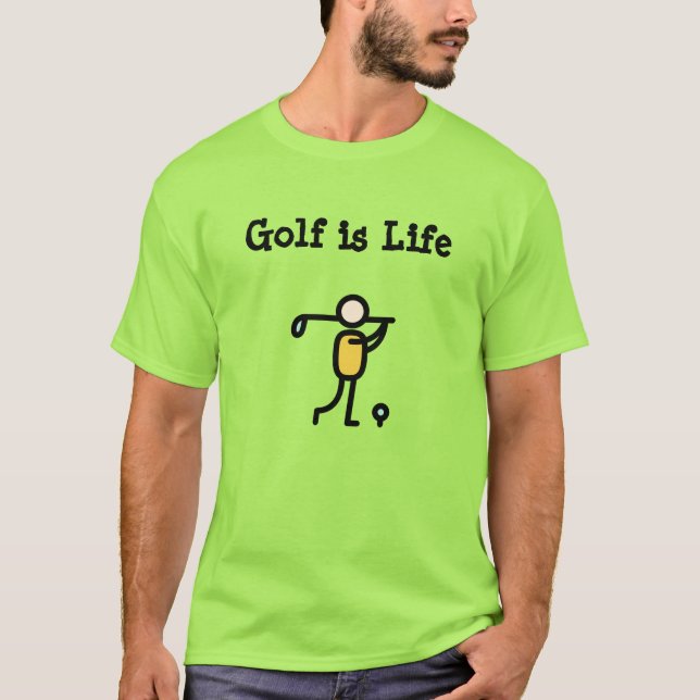 Camiseta Básica Masculina | Golfe é Vida (Frente)