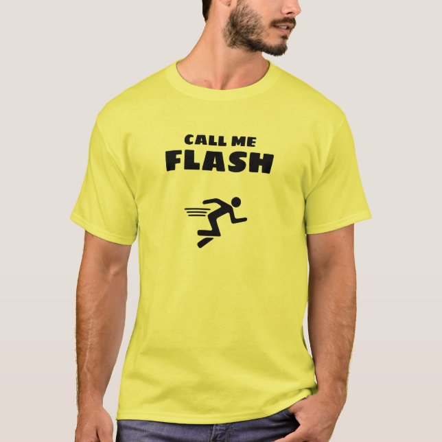 Camiseta Básica Masculina | Me Chame de Flash (Frente)