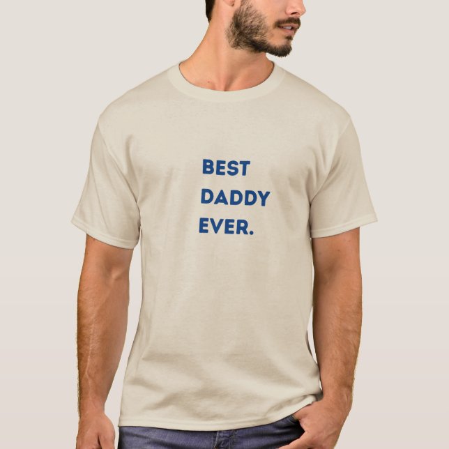 Camiseta básica masculina - Melhor Pai de sempre (Frente)