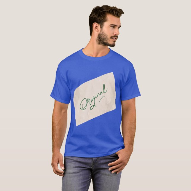Camiseta Básica Masculina Original 1 Deep Royal (Frente Completa)