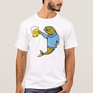 Camiseta Básica Masculina/Peixe