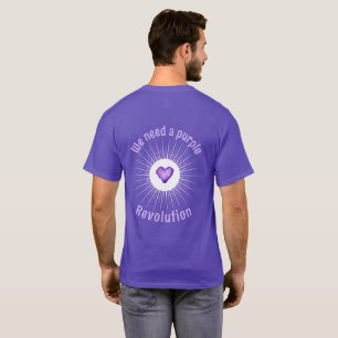 Camiseta Básica Masculina Revolução Roxa Sem Reis