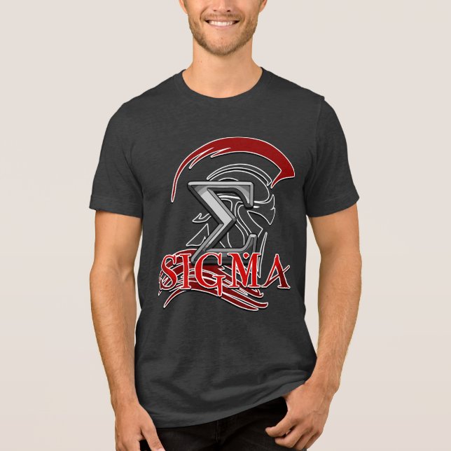 Camiseta Básica Masculina SIGM 3 Camisa Tri-Blend (Frente)