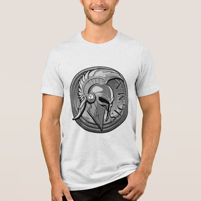 Camiseta Básica Masculina SIGMA Helmet Shield (Frente)