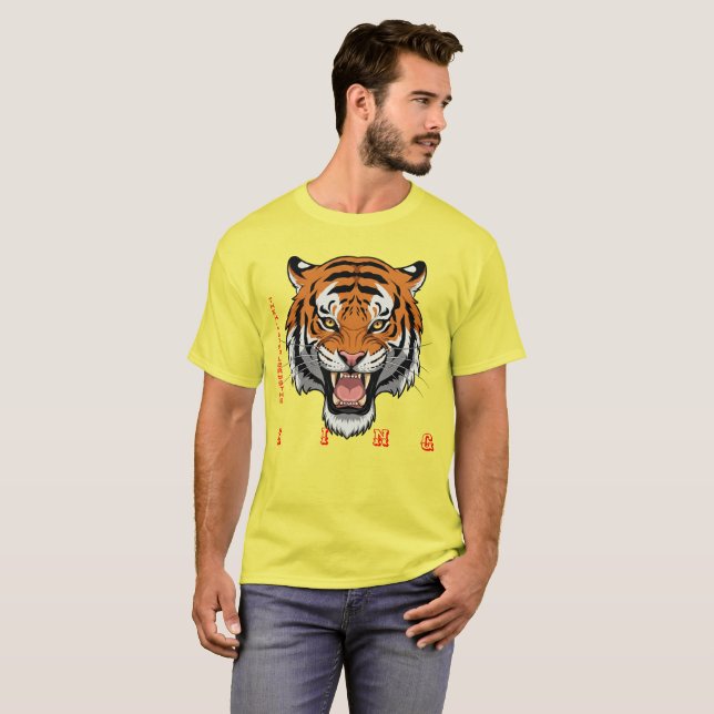 Camiseta Básica Masculina Tiger (Frente Completa)