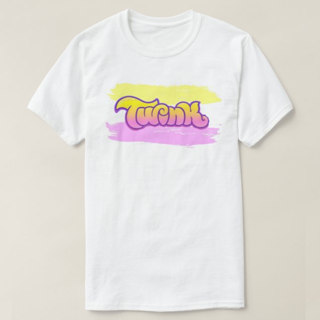 Camiseta Básica Masculina Twink Pride (Frente do Design)