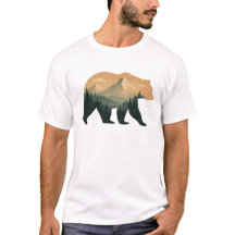 Camiseta Básica Masculina Urso