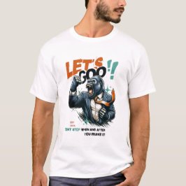 CAMISETA BÁSICA MEN'S LET'S GOO LIÇÕES APRENDIDAS
