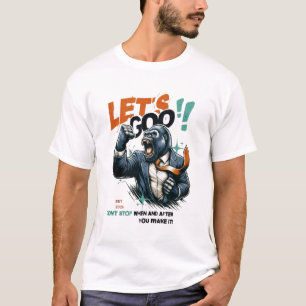CAMISETA BÁSICA MEN'S LET'S GOO LIÇÕES APRENDIDAS