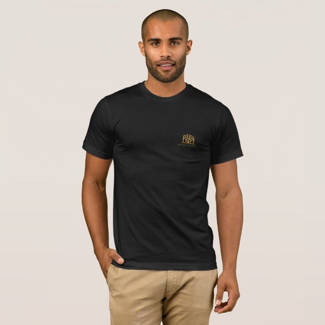 Camiseta básica negra Maison Rivière (Frente Completa)