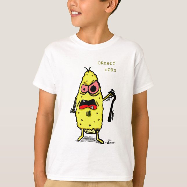 Camiseta Básica Ornery Corn Kids (Frente)