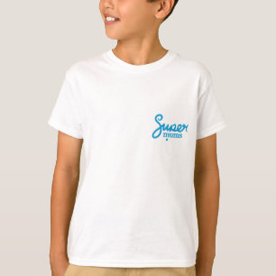 Camiseta básica para crianças - Branco