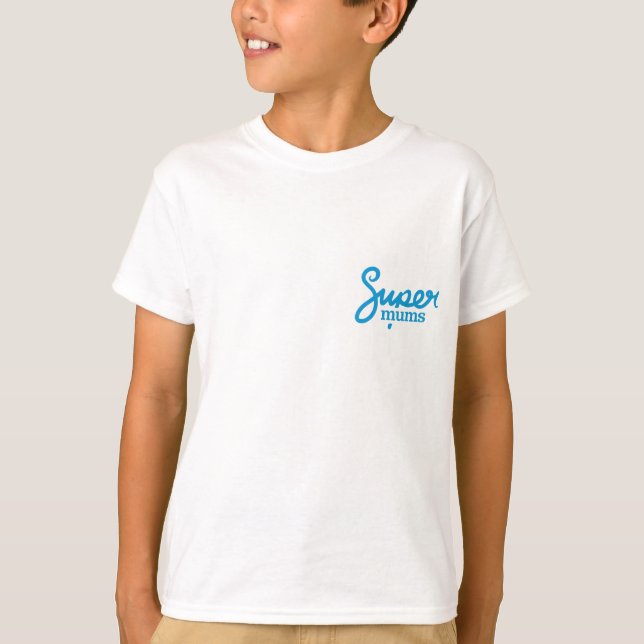 Camiseta básica para crianças - Branco (Frente)