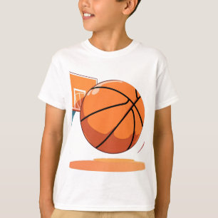 Camiseta básica para crianças - Grande basquete