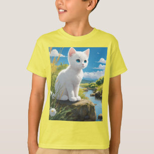 Camiseta básica para crianças projetada