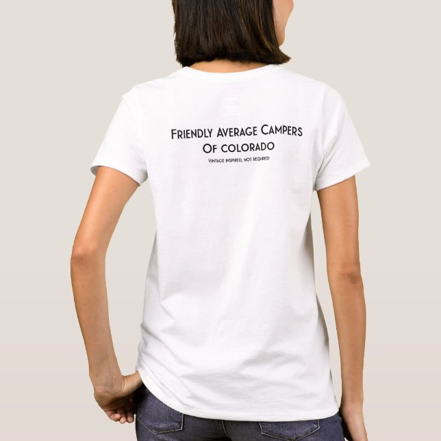 Camiseta básica para mulheres FAC (Verso)