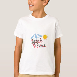 Camiseta básica para niños Beach please