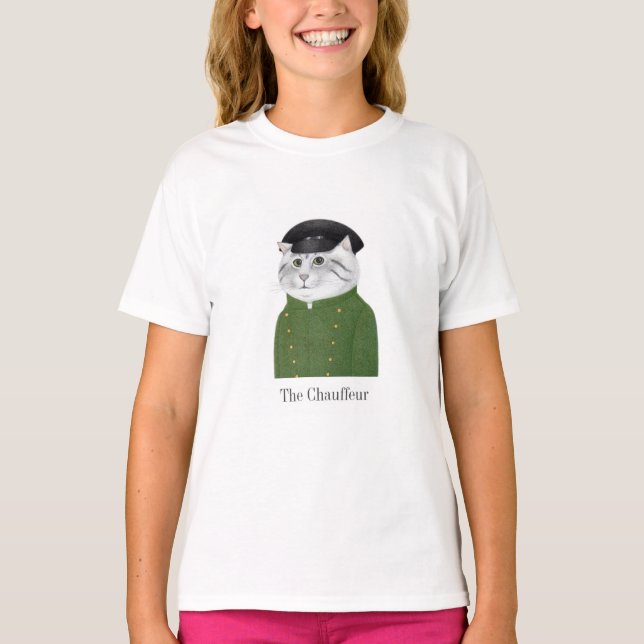 Camiseta Básica Para Raparigas CAUFEUR CAT (Frente)