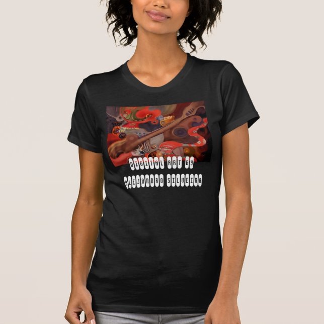 Camiseta básica para senhoras (Frente)