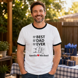 Camiseta Básica Personalizada Melhor Pai de Todos