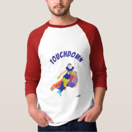 Camiseta Básica Raglan Manga 3/4: Touchdown