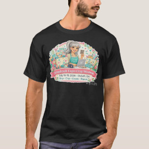Camiseta Básica Scrapbook Expo 2026 Preta Unisex