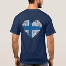 Camiseta Básica Sisu Heart Back Dark