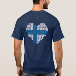 Camiseta Básica Sisu Heart Back Dark