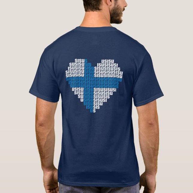 Camiseta Básica Sisu Heart Back Dark (Verso)