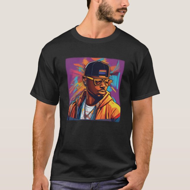 Camiseta Básica - Street graffiti art Hip Hop (Frente)
