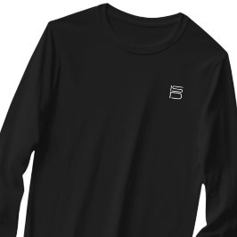 Camiseta Básica Unissex Manga Longa ISD Logo Branc