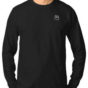 Camiseta Básica Unissex Manga Longa ISD Logo Branc