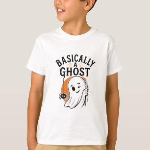 Camiseta Basicamente um Fantasma Piada de Halloween Fantasm