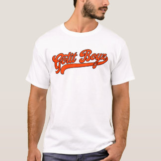 Camiseta Básico branco T Gotit Boyz Laranja