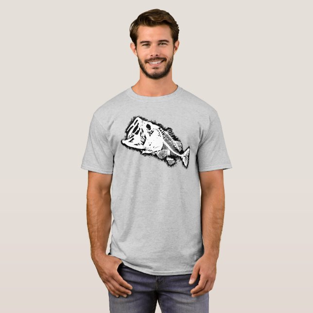 Camiseta BÁSICO E OSSOS Branco (Frente Completa)