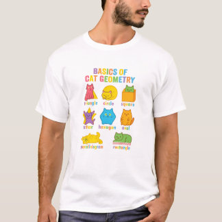 Camiseta Básicos Divertidos de Matemática de Geometria de G