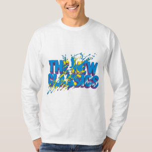 Camiseta Básicos do eterno: Camisa-T de folga longa de voga