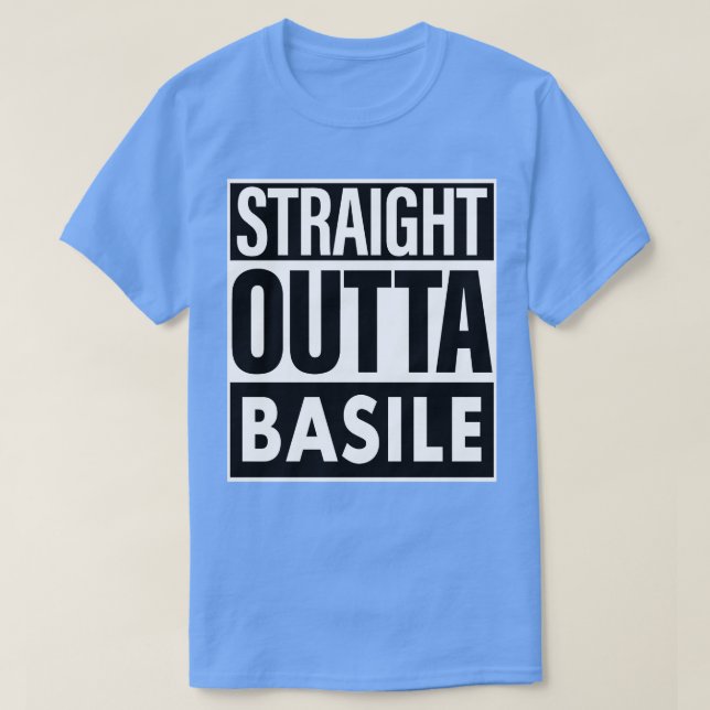 Camiseta Basile Name Hetero Outta Basile (Frente do Design)