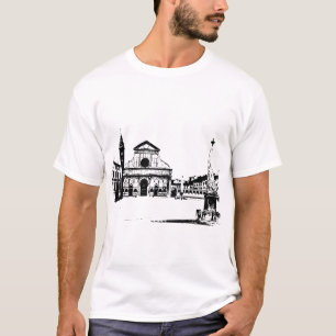 Camiseta Basílica de Santa Maria Novella em Florença, Itáli