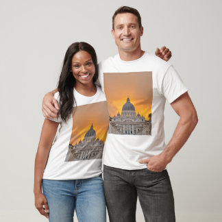 Camiseta Basílica de São Pedro ao Pôr-do-Sol, Cidade do Vat