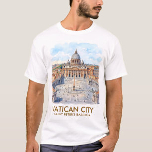 Camiseta Basílica de São Pedro personalizada Cidade do Vati