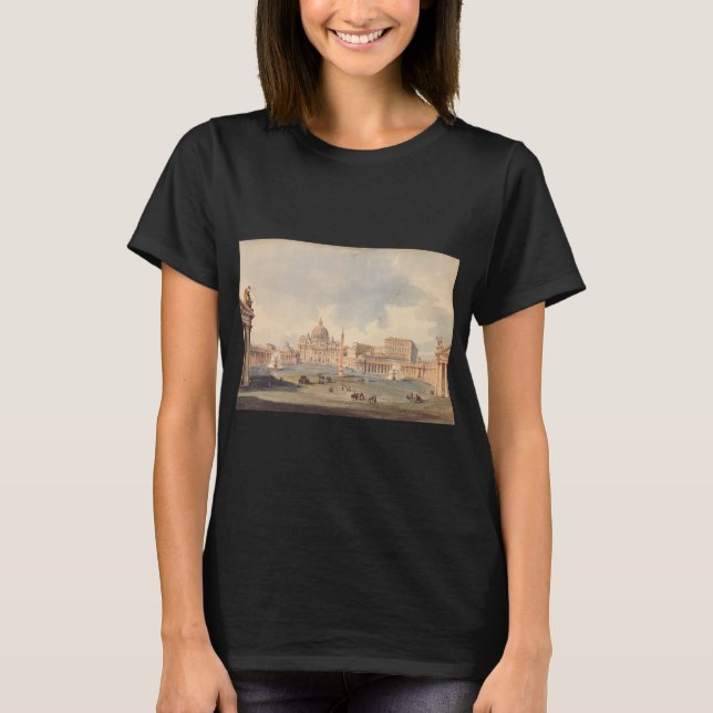 Camiseta Basílica Papal de Peter Santo no Vaticano (Frente)
